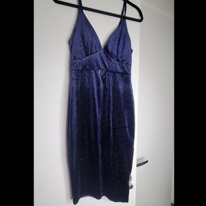 Navy Blue Mini Dress with cut out
